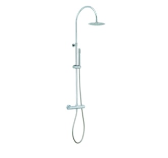 ORION CLIP THERMOSTATIC SHOWER COLUMN W/INTEGRATED DIVERTER
