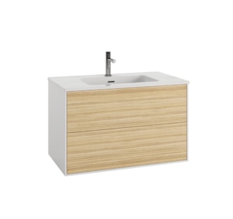 MUEBLE CEREZO 80CM | LAVABO 2 CAJONES