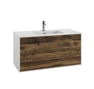 MUEBLE CEREZO 100CM | LAVABO 2 CAJONES