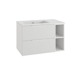 MÓVEL IGNIS (1 PRATELEIRA) COM LAVATÓRIO PX BRANCO