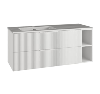 MÓVEL IGNIS (1 PRATELEIRA) COM LAVATÓRIO PX BRANCO