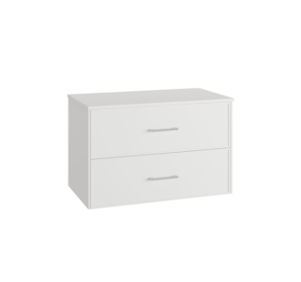 MÓVEL SUSPENSO 80CM 2G PUX BRANCO C/ TAMPO