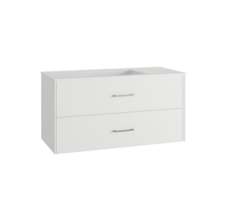 MÓVEL SUSPENSO 100CM 2G PUX CROM C/ LAV CERÂMICO