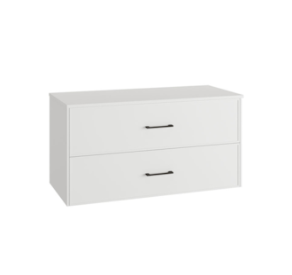 MÓVEL SUSPENSO 100CM 2G PUX PRETO C/ TAMPO