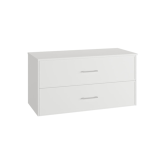 MÓVEL SUSPENSO 100CM 2G PUX BRANCO C/ TAMPO